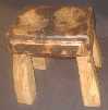Oak stool 15x15x10 ins �0