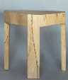 Triangular beechwood stool �