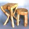 two beechwood stools